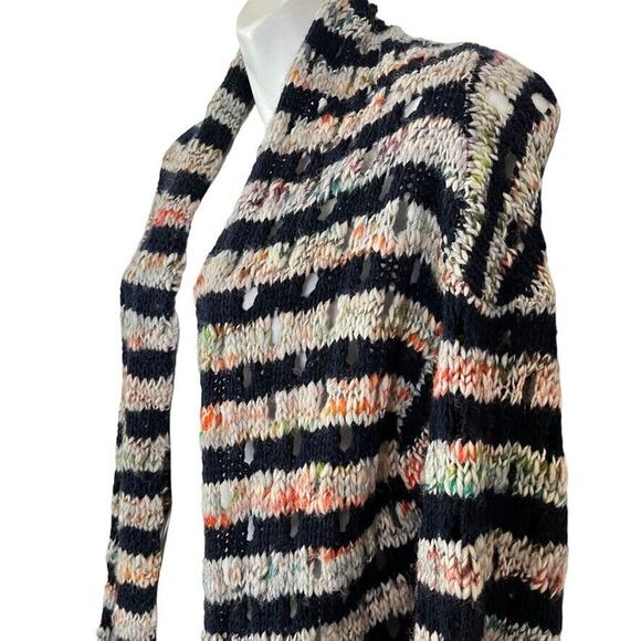 Sundance Womens Melange Open Knit Wool Blend Italy Made Cardigan Sweater sz S - Picture 8 of 16
